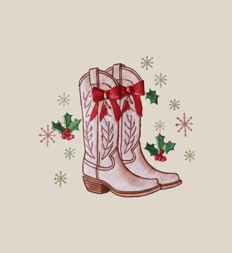 Holiday embroidered kitchen towels