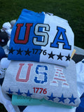 USA 1776 Applique Crewneck