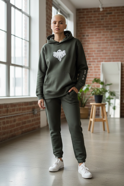 "Do It Scared" Ghost Embroidered Hoodie - Toddler/Youth/Adult