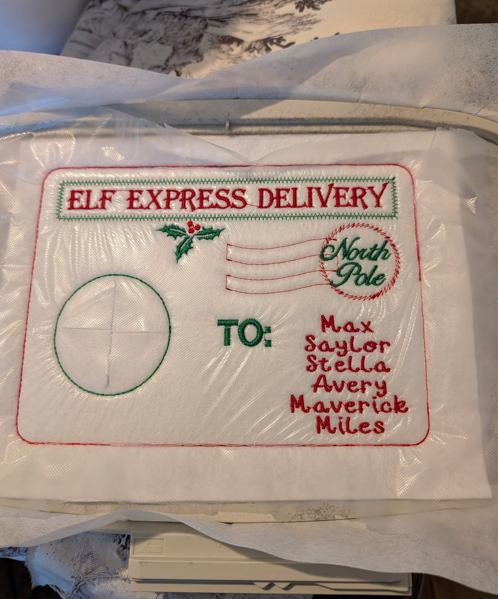 Christmas Elf Arrival Envelope
